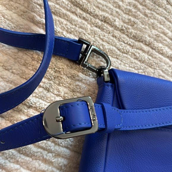 Lipault leather crossbody bag purse blue clutch - Picture 8 of 8